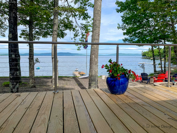 deck railing view beautiful
