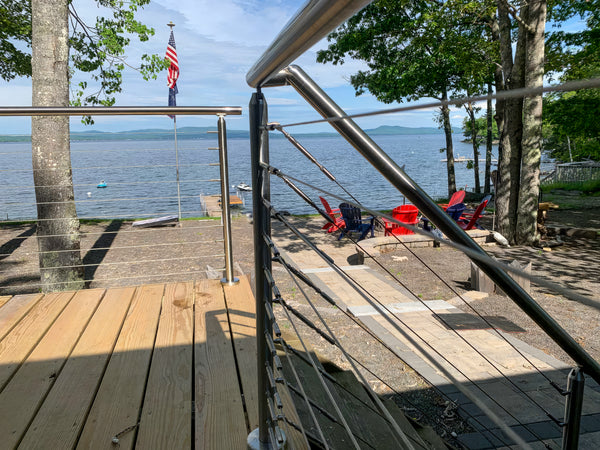 stair railing deck cable