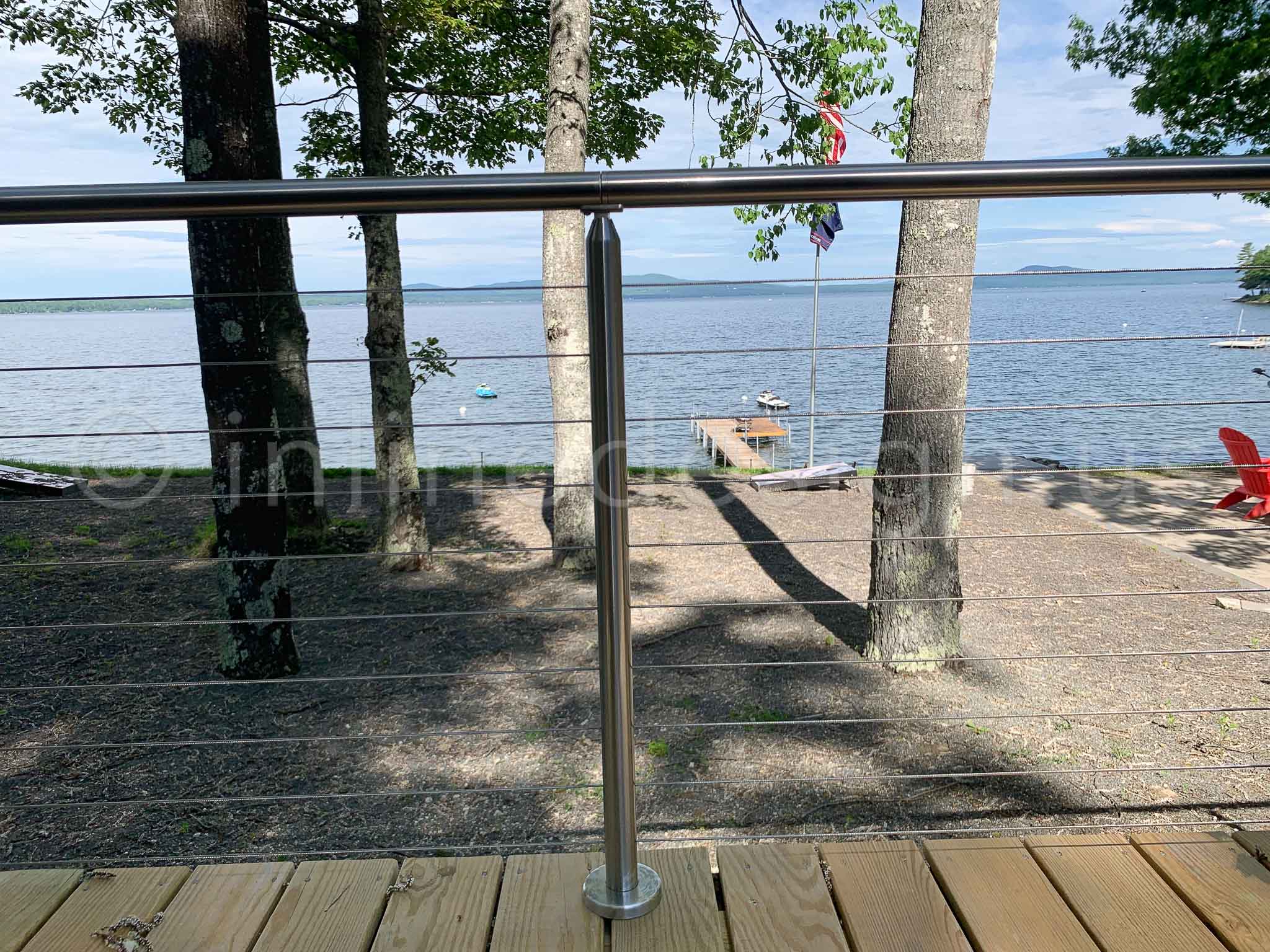 thru post cable railing