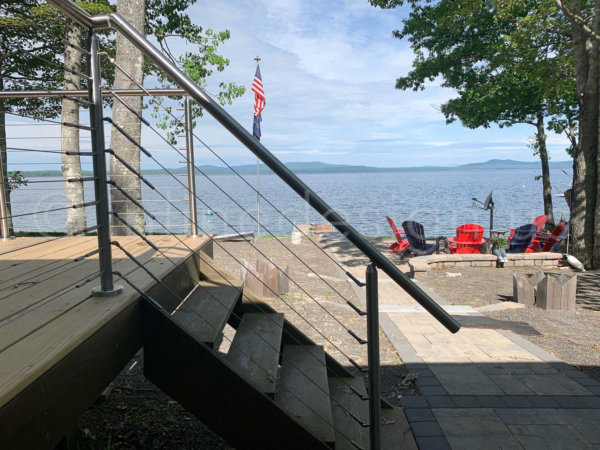 upper stair post railing