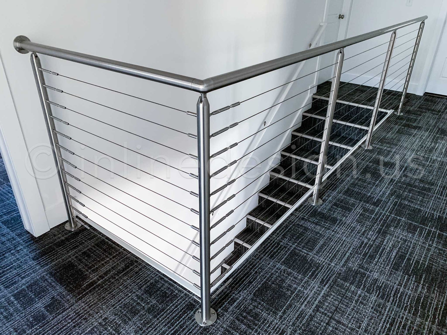Cable Railing Round Surface Mount Post – Inline Design