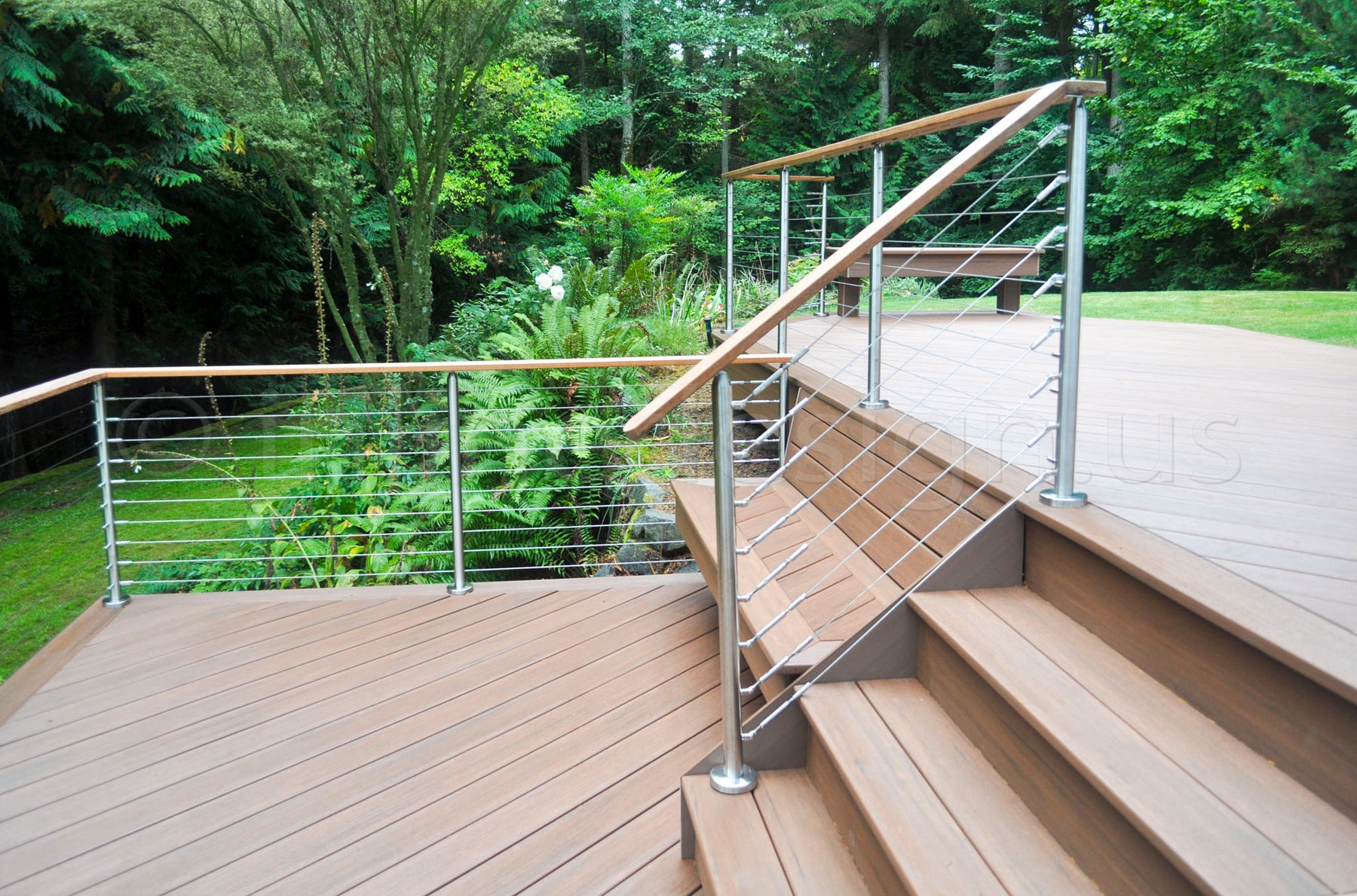 Cable Railing Round Stainless Steel 316 Heavy Duty Surface Mount Post ...