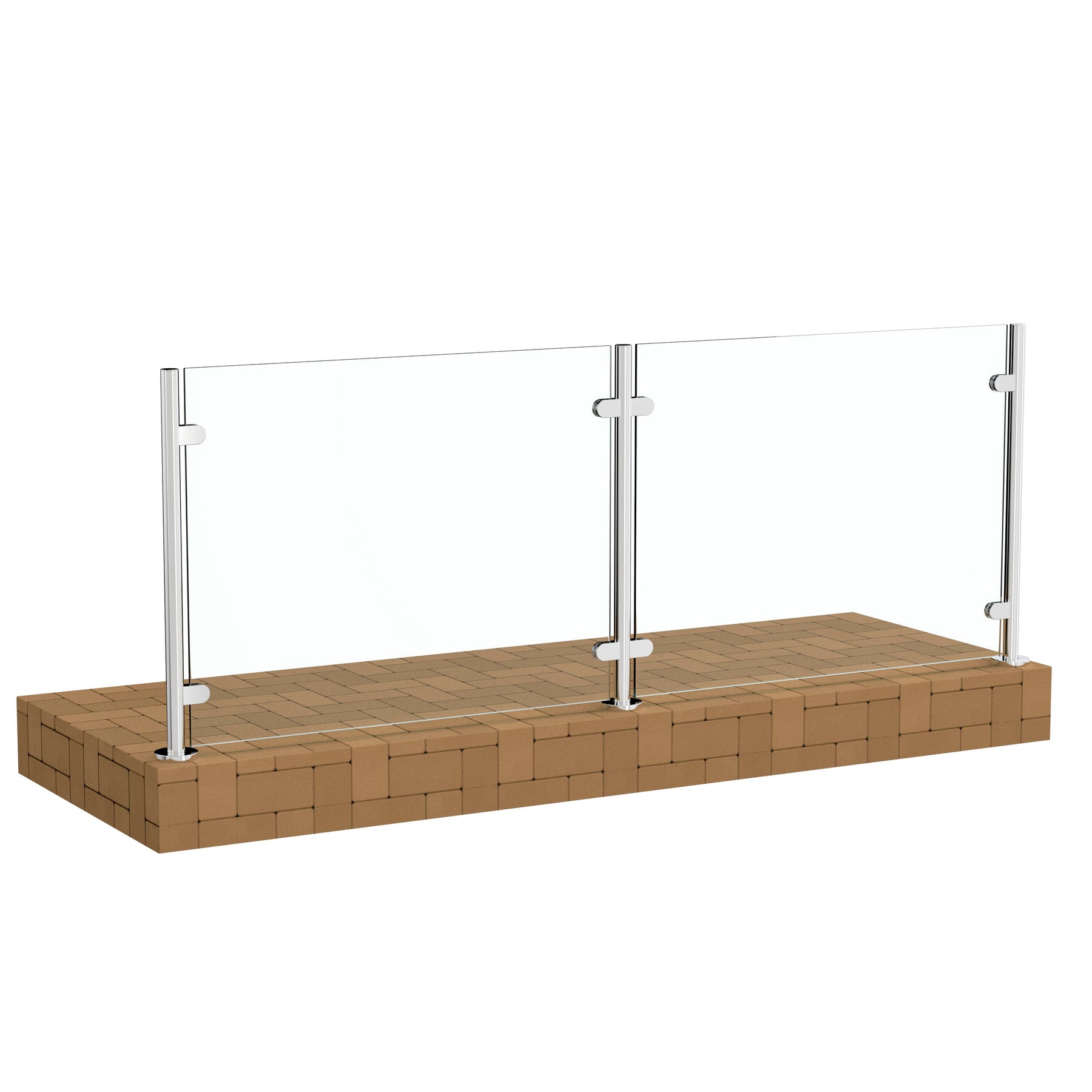 Glass Railing Round Surface Mount Post – Inline Design