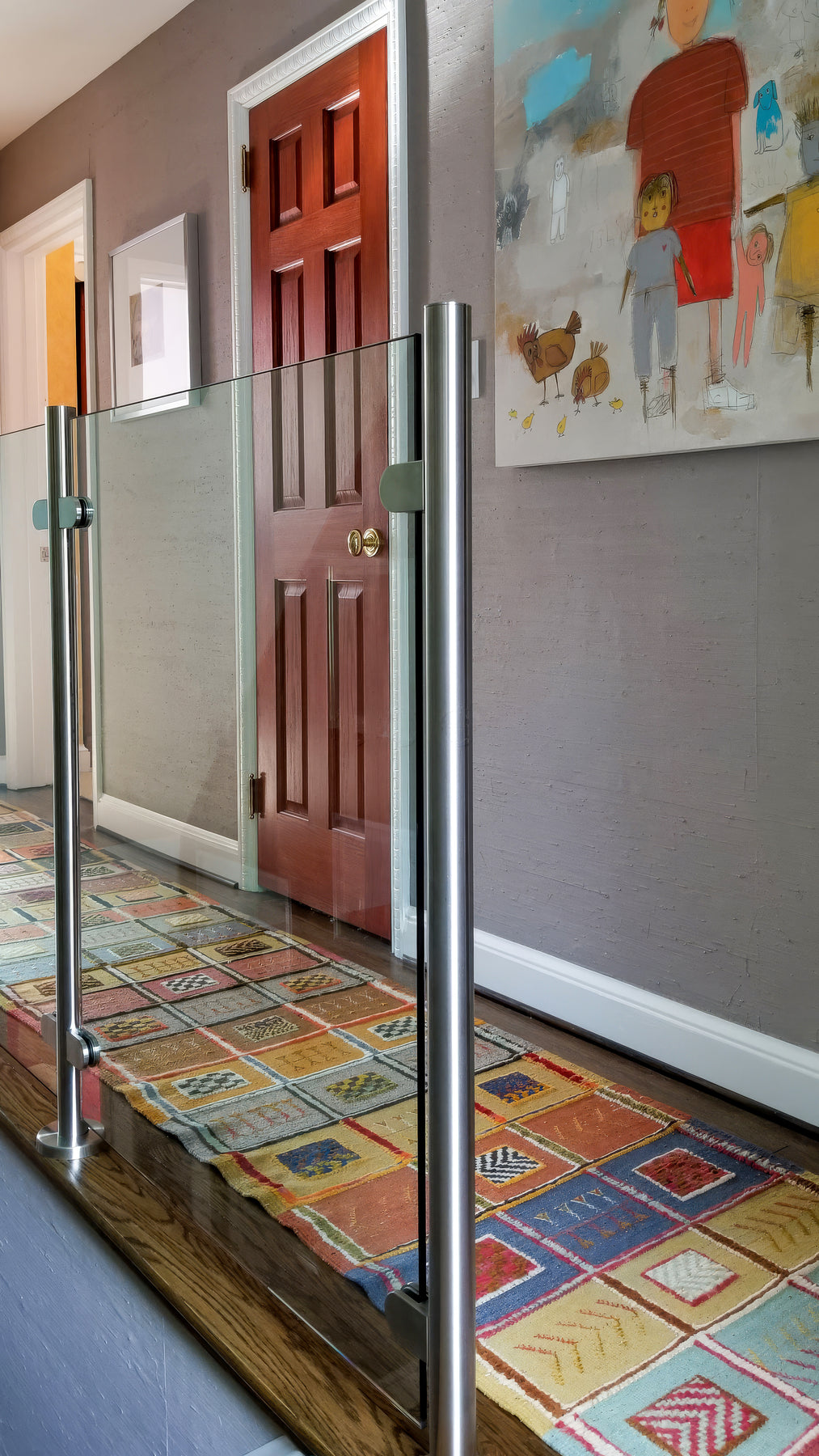 Inline Guard Railing Glass Railing Round Surface Mount Post – Inline Design