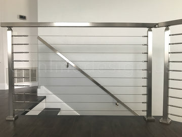 Square Stainless Steel Cable Railing - Montclair, NJ