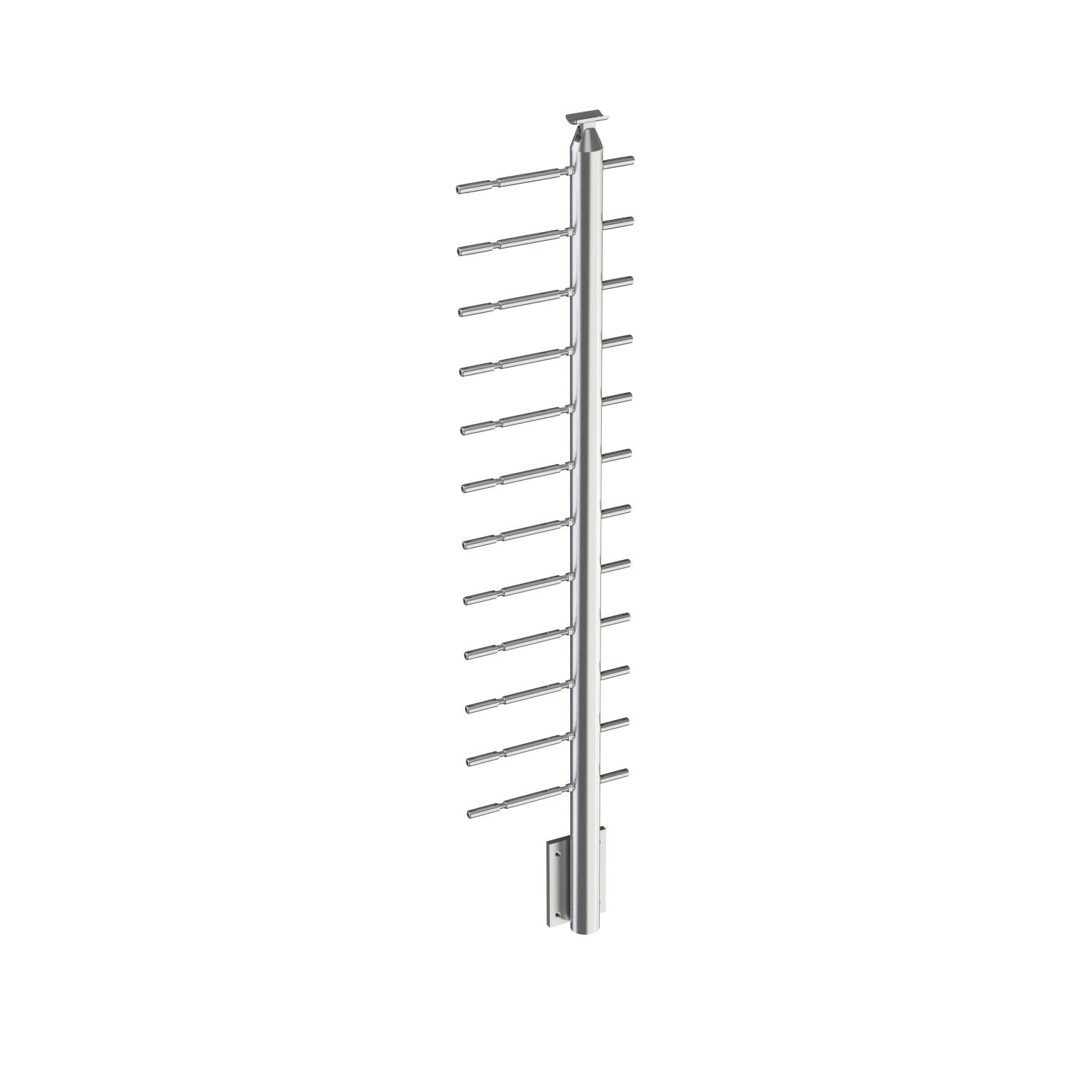 Cable Railing Round Stainless Steel 316 Fascia Mount Post – Inline Design