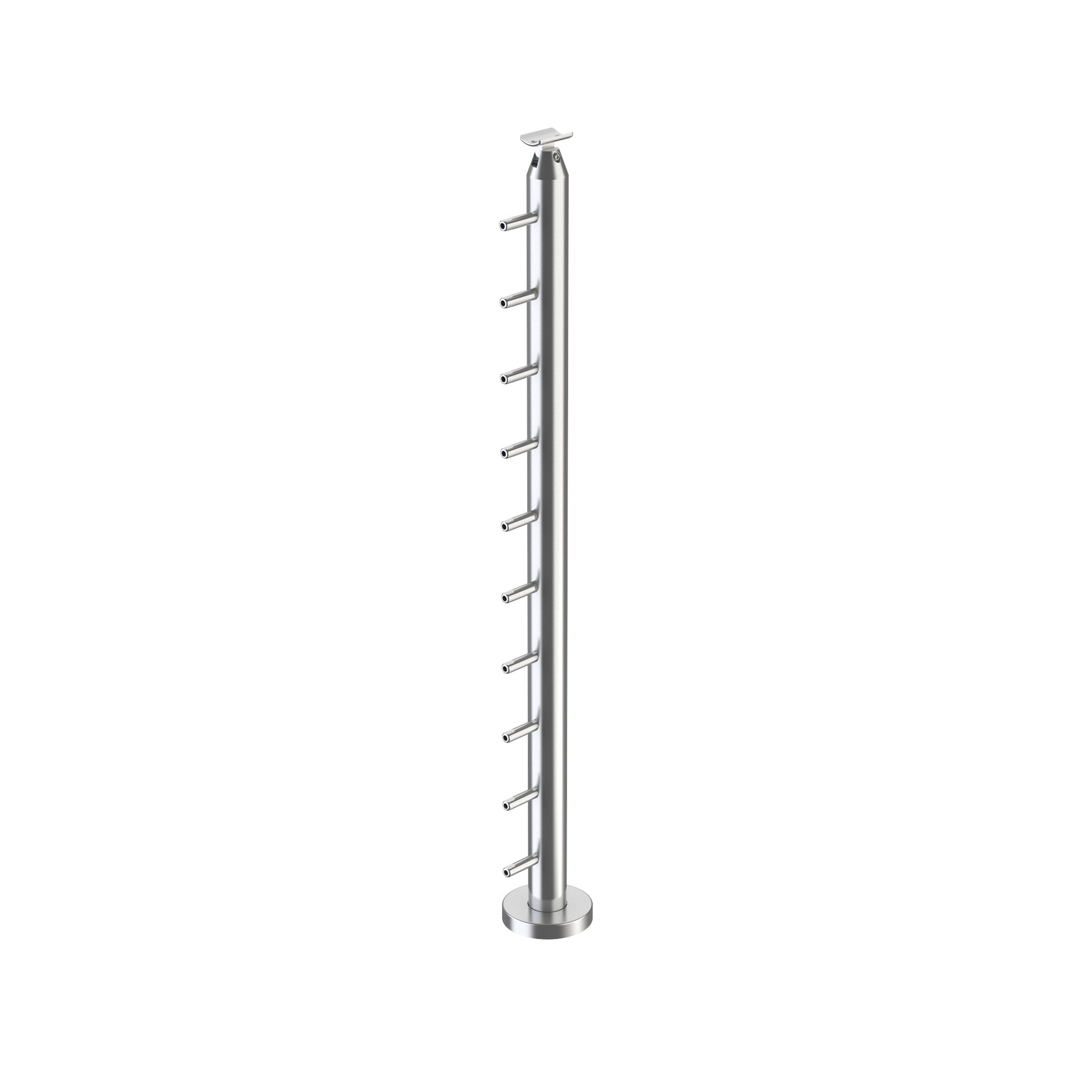 Cable Railing Round Stainless Steel 316 Heavy Duty Surface Mount Post ...