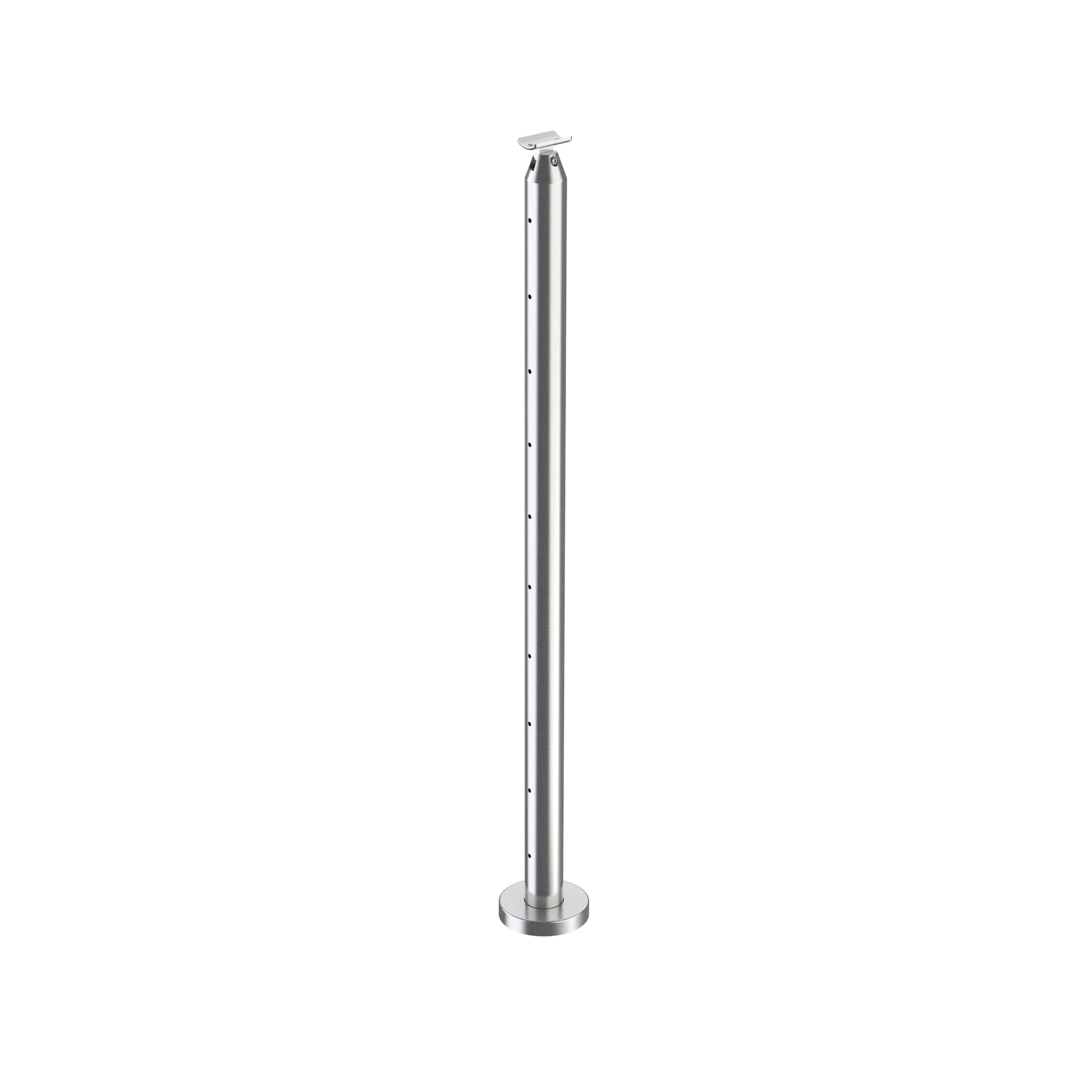 Cable Railing Round Stainless Steel 316 Heavy Duty Surface Mount Post ...