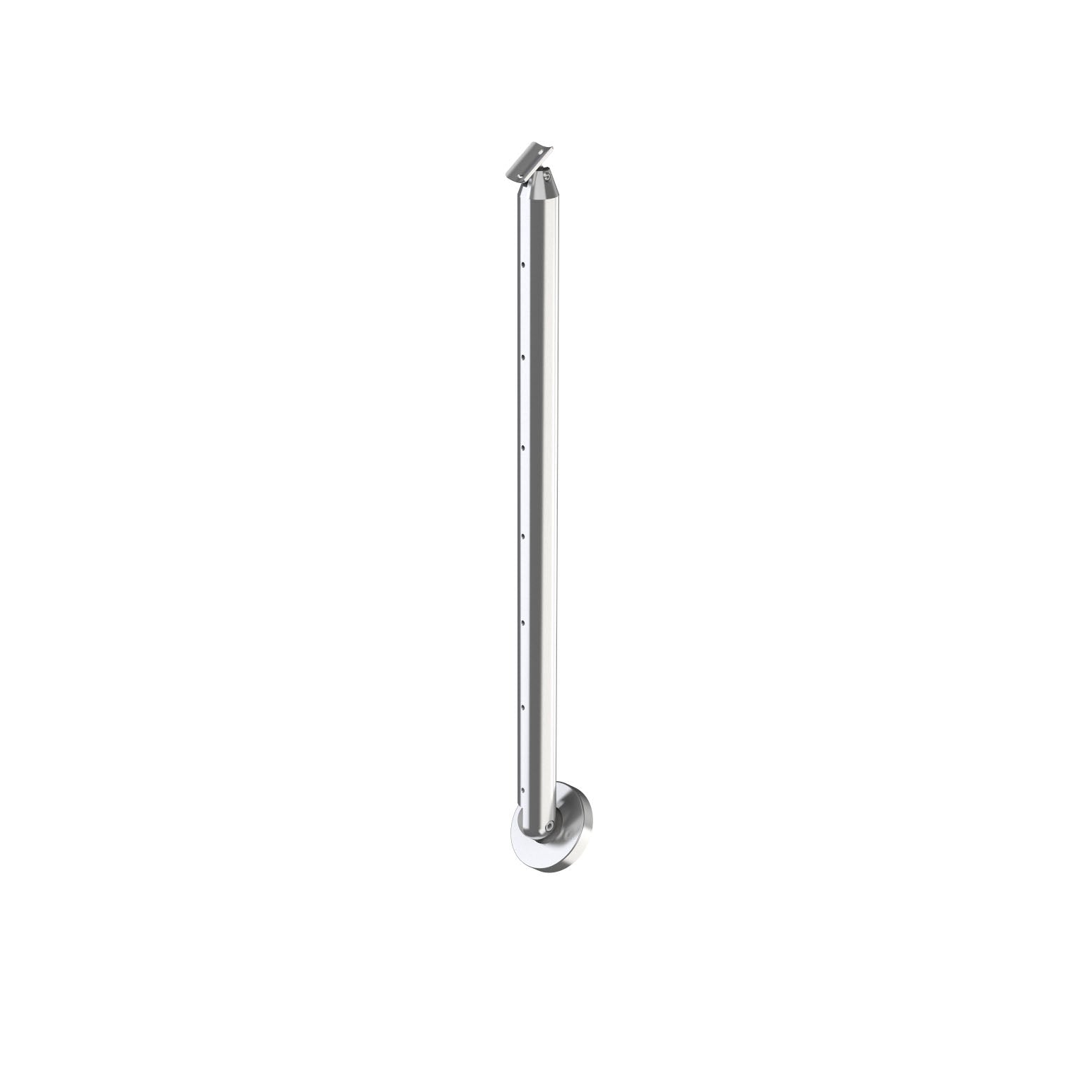 Cable Railing Round Surface Mount Post – Inline Design