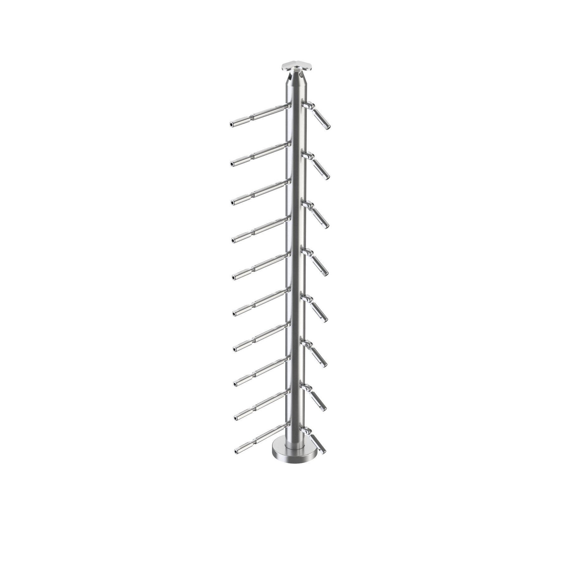 Cable Railing Round Stainless Steel 316 Heavy Duty Surface Mount Post ...