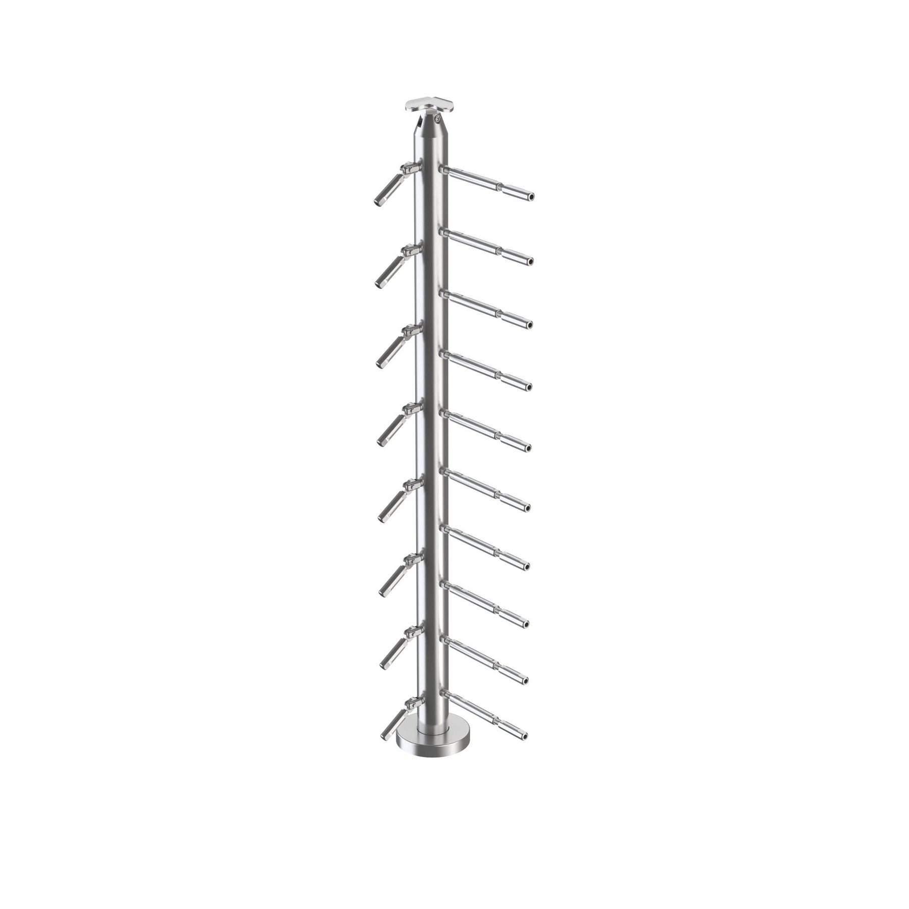 Cable Railing Round Surface Mount Post – Inline Design