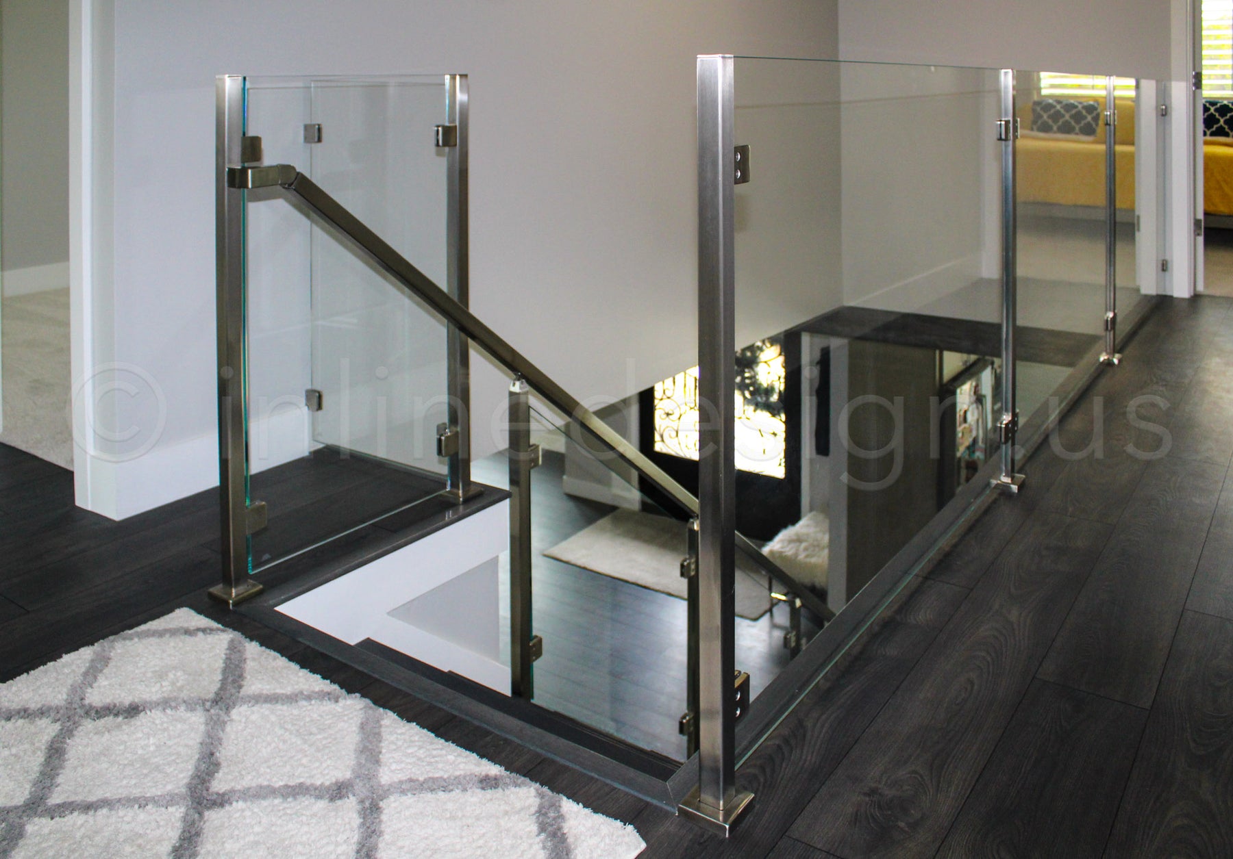 Glass Railing Square Stainless Steel 316 Heavy Duty Surface Post ...